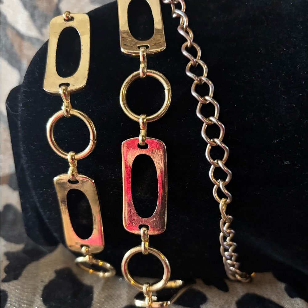 Gold  Link chain belt